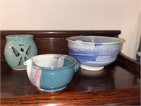 Vintage Collection of Glazed Studio Pottery - 3