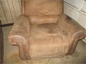 Leather rocker/recliner