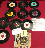 810 - VINTAGE MIXED LOT OF 45 RPMs!  LOOK!