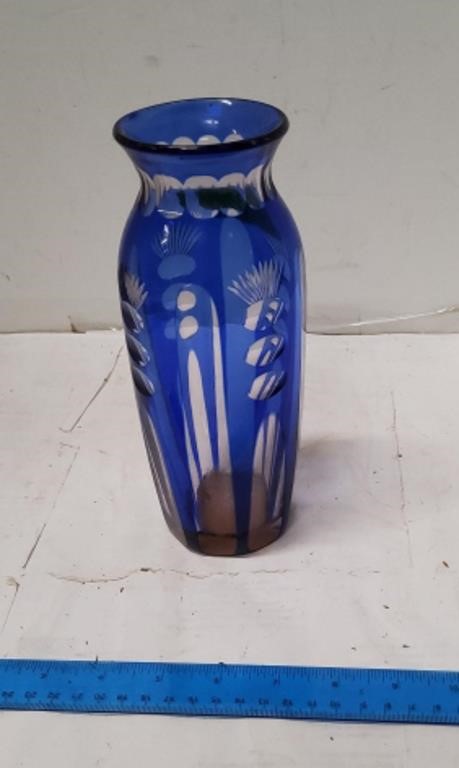 Flash Glass Blue Vase