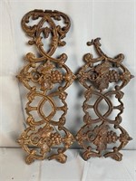 Vintage Heavy Metal Scrolls And Grape Motif