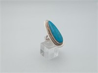New Native American Kingman Turquoise Ring