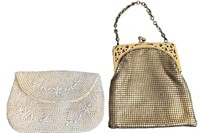 Chain Link Purse and Beaded Clutch