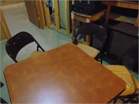 Folding table with 3 chairs