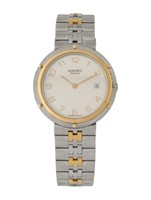 Hermes Olympia White Dial Ss Unisex Watch 34mm