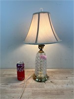 Crystal and Brass lamp