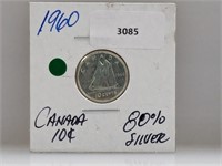 1960 Canada 80% Silver Dime