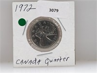 1972 Canada 80% Silver Quarter
