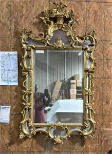 Ornate Gold Reproduction Wall Mirror