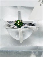 10KT Gold Green Diamond Ring 0.30CT