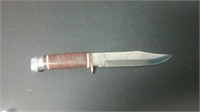 Bowie Hunting Knife Made In Japan Cracked Handle