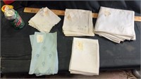 Cloth napkins & bed skirt