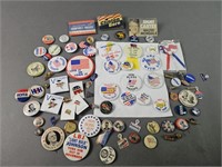 Vintage Political/Patriotic Pinbacks & More!