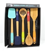 Fiesta Post 86 go along 5 pc bamboo utensil set