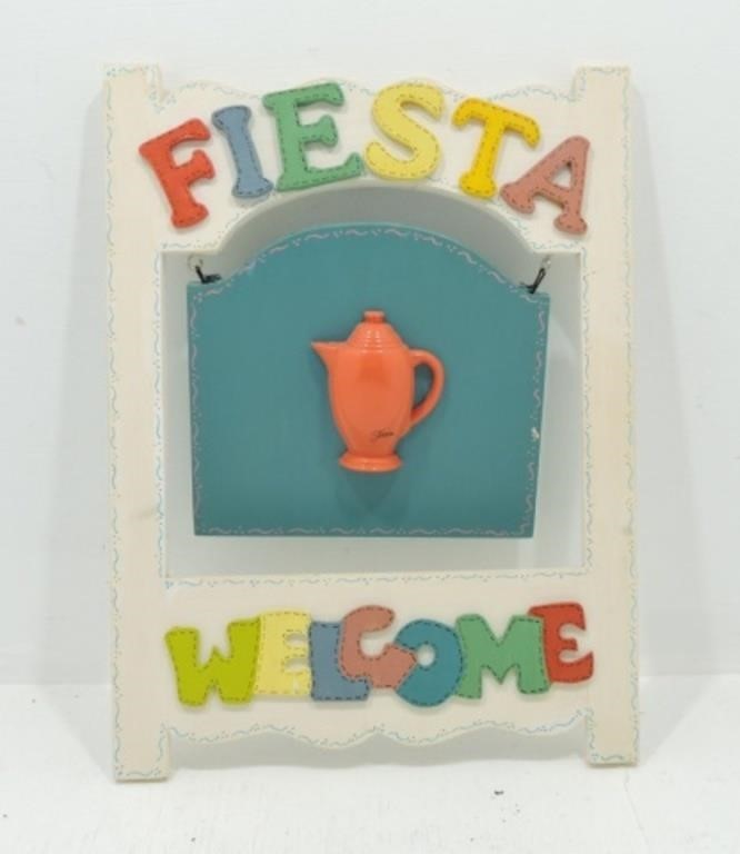 Fiesta Post 86 go along welcome sign, 11 1/2"