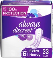 2-PackAlways Discreet Incontinence Pads  66 CT