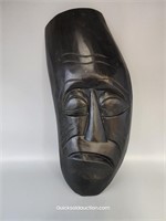 15" H. Wood Carved Face Mask