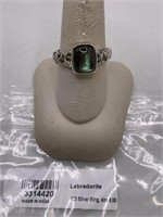 NEW STERLING SILVER LABRADORITE RING