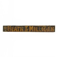 Heath and Milligan Wooden Sign