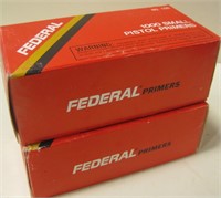 2 Boxes Federal No. 100 Small Pistol Primers