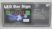 19"x10" Hanging LED Bar Sign