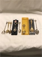8 Souvenir Spoons