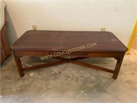 Wooden Coffee Table with Drawer