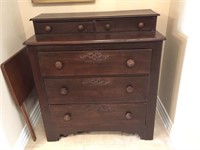 Vintage Chest with Set Back Top