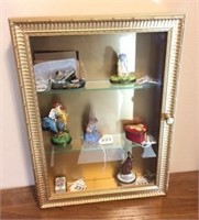 Small Gold Painted Display Case