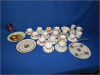 Large qty of collector cups and saucers