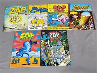 Vintage Zap Comix Comic Books Issues 0-5