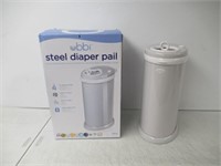 "As Is" Ubbi Steel Diaper Pail, Gray