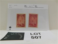 CANADA  SCOTT 241 241G STAMPS MNH