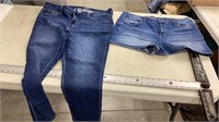 Womens Jeans and shorts size 16
