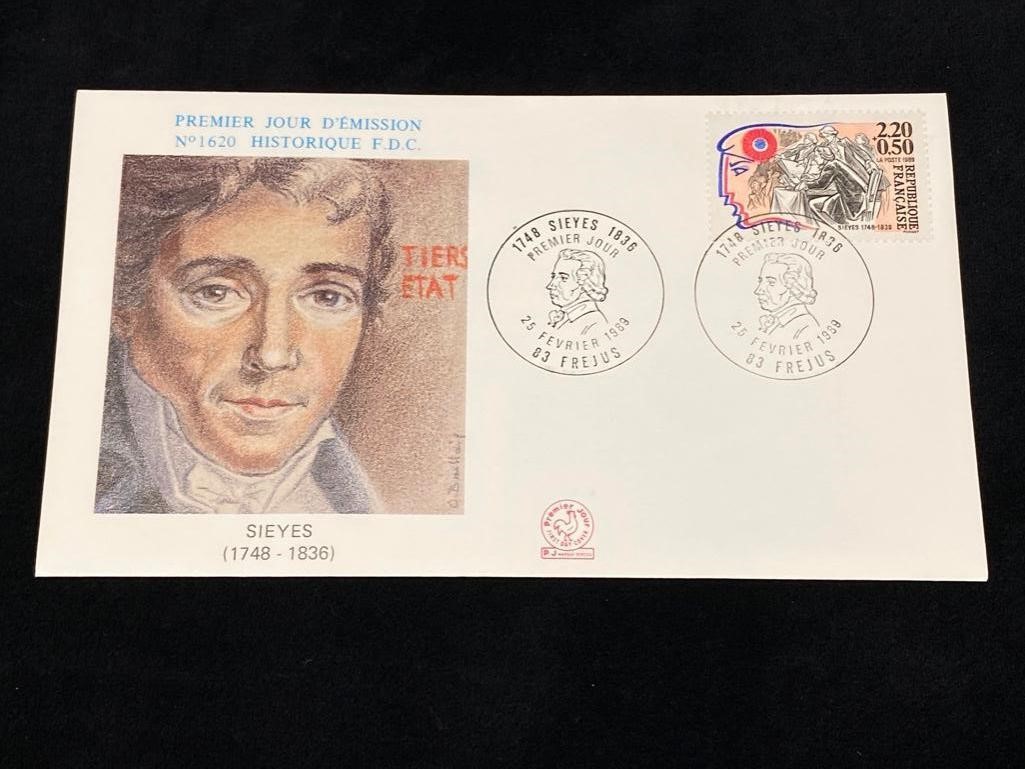 1989 French Revolution First Day Covers - Sieyes