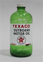 TEXACO OUTBOARD MOTOR OIL BOTTLE