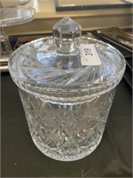 Waterford Glass Lidded Jar.