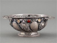 German Sterling Silver Reticulated Bowl