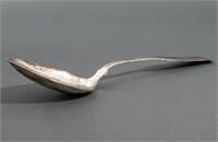 Spanish Colonial Silver Fiddleback Serving Spoon