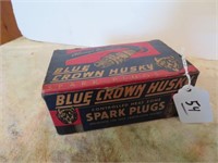 Blue Crown Husky Spark Plugs & Box