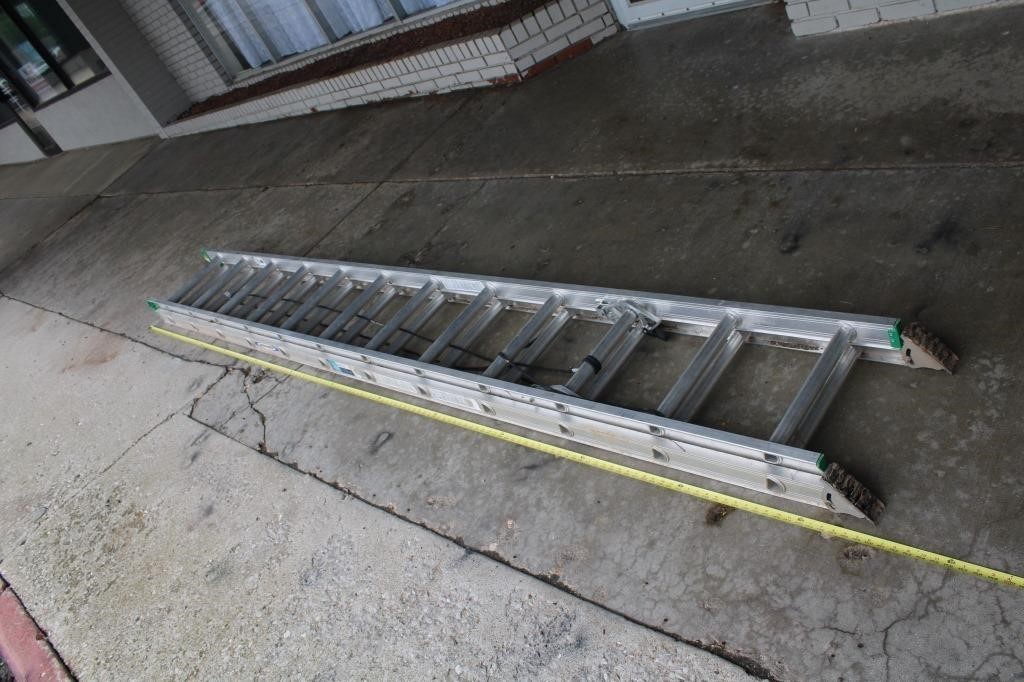 24 Foot Werner Aluminum Extension Ladder