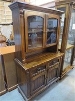SOLID WOOD 2 PC 4 DR/2DO CHINA HUTCH