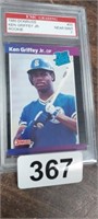 KEN GRIFFEY JR. ROOKIE CARD, NM 7 GRADED CARD