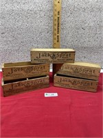 5 Jack Sprat Wood Cheese Boxes