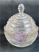 Bee Hive Shaped Lidded Candy Dish