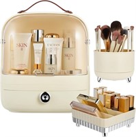 Makeup Organizer and Storage for Vanity, Nude