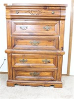 Solid Wood 5 Drawer Highboy Dresser