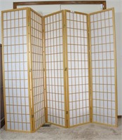 5 Panel Room Divider Privacy Screen