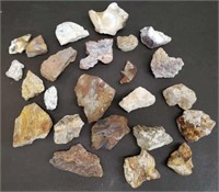 Lot of Assorted Rocks & Minerals. Agates, Jasper