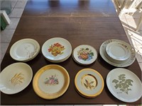Assorted decorative plates collector plates